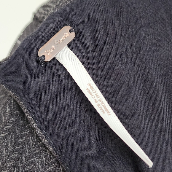 FREE PEOPLE RUFFLE FRILL BELTED FLORAL CAP SLEEVES BUTTONS MIDI DRESS SZ.4 - Picture 15 of 15